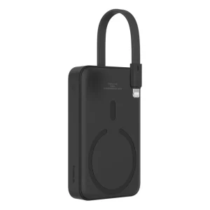 Baseus Magnetic Mini 10000mAh 20W Wireless Lighting Cable Power Bank – 1 Year Warranty