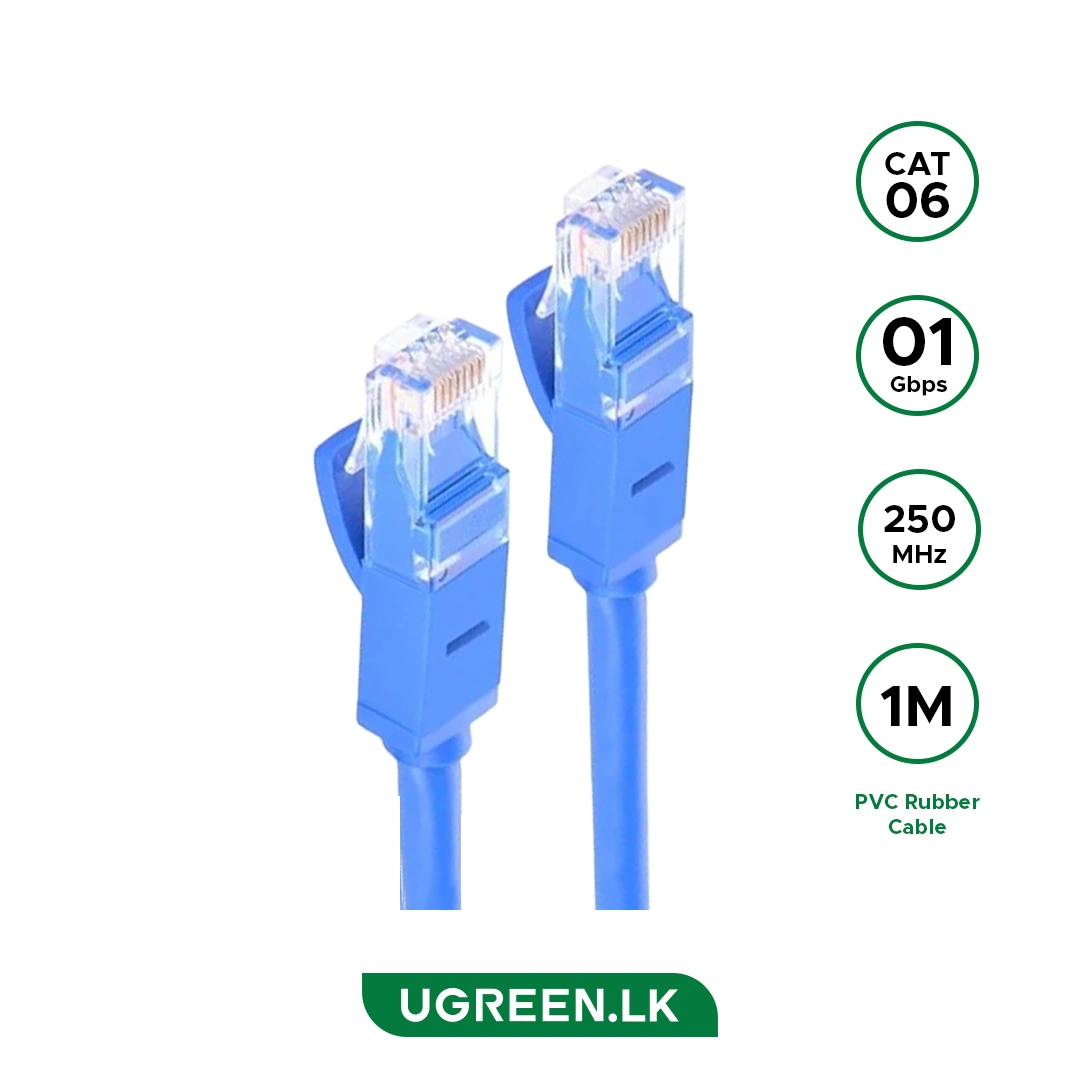 UGREEN 1 Meter Cat 6 UTP Ethernet Cable – NW102 – 11201 – 18 Months Warranty