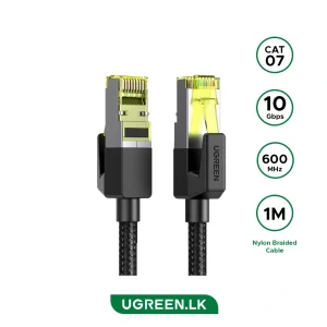 UGREEN 1 Meter Cat 7 Round Braided Ethernet Cable – NW150 – 80421 – 18 Months Warranty
