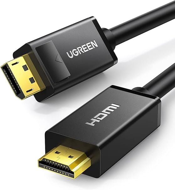 UGREEN 1.5 Meter DP Male to HDMI Male 4K 30Hz Cable – DP101 – 10239 – 18 Months Warranty