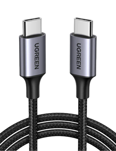 UGREEN 2 Meter 60W Type-C to Type-C Nylon Braided Cable – US261 – 50152 – 18 Months Warranty