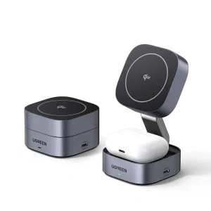 UGREEN 15W 2-in-1 Qi2 Magnetic Wireless Charger – W702 – 35316 – 18 Months Warranty