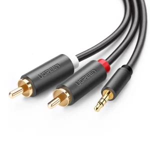 UGREEN 3 Meter 3.5mm Male to 2 RCA Male Audio Cable – AV102 – 10512 – 18 Months Warranty