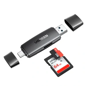 UGREEN 3.0 TF/SD Type-C and USB Multifunction Card Reader – CM304 – 80191 – 18 Months Warranty