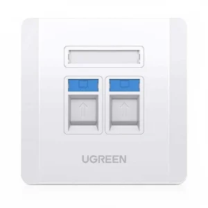 UGREEN Dual Port Wall Face Plate – NW144 – 80182