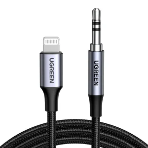 UGREEN 1 Meter Lightning to 3.5mm Aux Cable – MFi Certified – US315 – 70509 – 18 Months Warranty