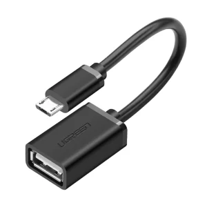 UGREEN Micro USB Male to USB-A Female Cable with OTG Nickel Plating 15cm – US133 – 10396 – 18 Months Warranty