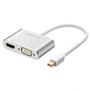 UGREEN Mini DP to HDMI + VGA Converter – MD115 – 20421 – 18 Months Warranty
