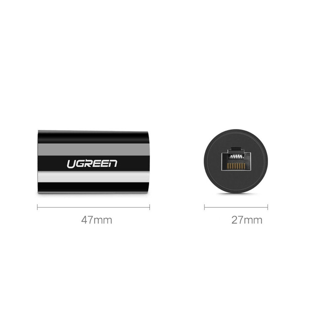 UGREEN RJ45 Ethernet Connector – Black – NW116 – 30837 – 18 Months Warranty