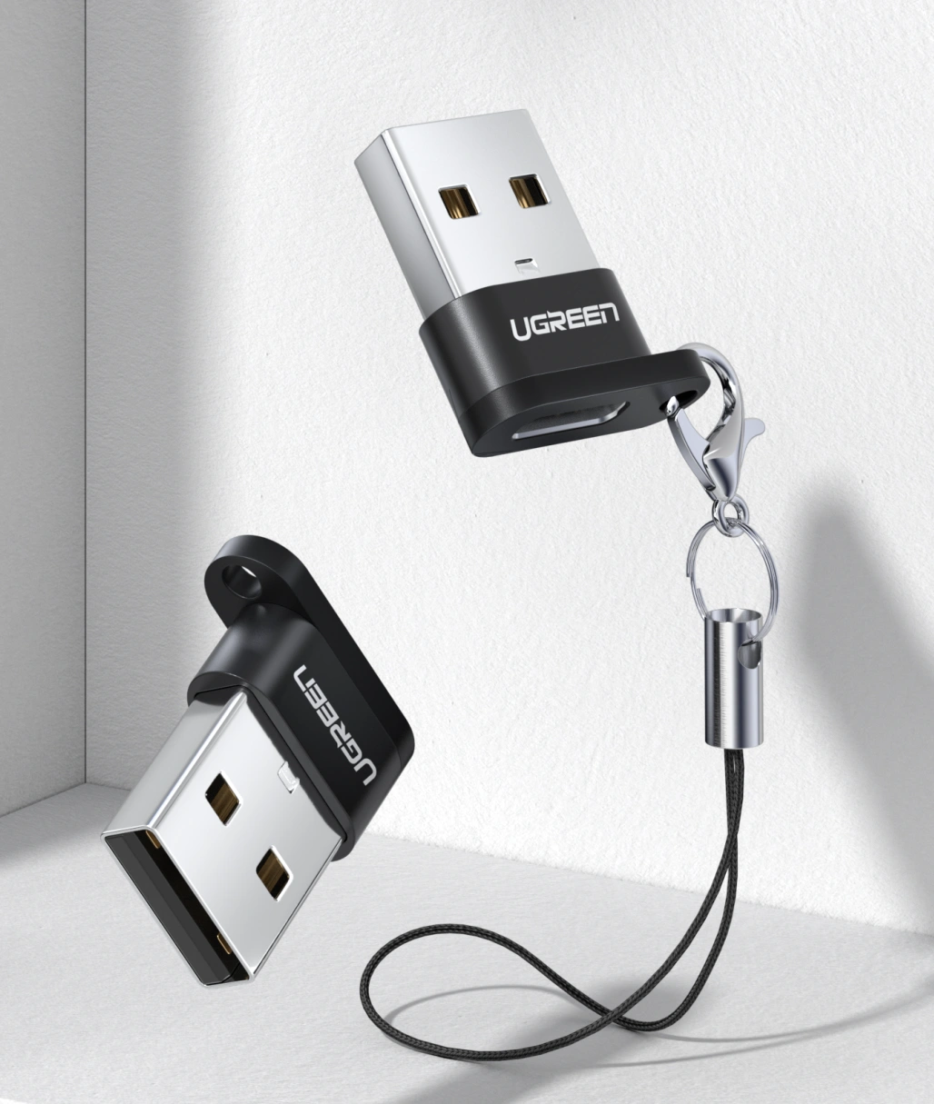 UGREEN USB 2.0 Male to Type-C Female Adapter – US280 – 50568 – 18 Months Warranty