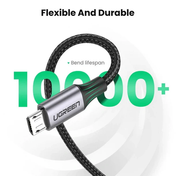 UGREEN 1 Meter USB to Micro Cable – US290 – 60146 – 18 Months Warranty