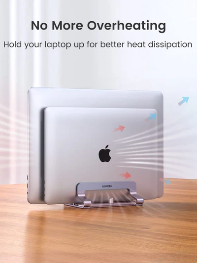 UGREEN Vertical Laptop Stand (Dual-slot) – LP258 – 60643