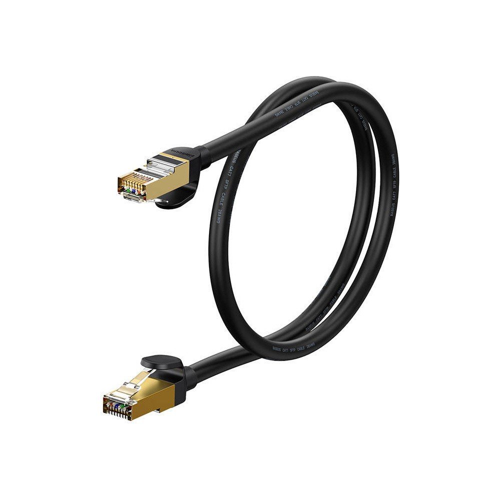 Baseus 0.5M High Speed RJ45 CAT 7 Gigabit Network Cable Black – WKJS010001 – 1 Year Warranty