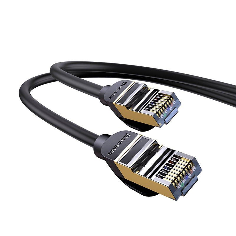 Baseus 0.5M High Speed RJ45 CAT 7 Gigabit Network Cable Black – WKJS010001 – 1 Year Warranty