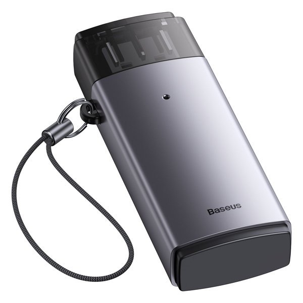 Baseus SD / TF USB Lite Series Adapter Card Reader Gray -WKQX060013 – 1 Year Warranty