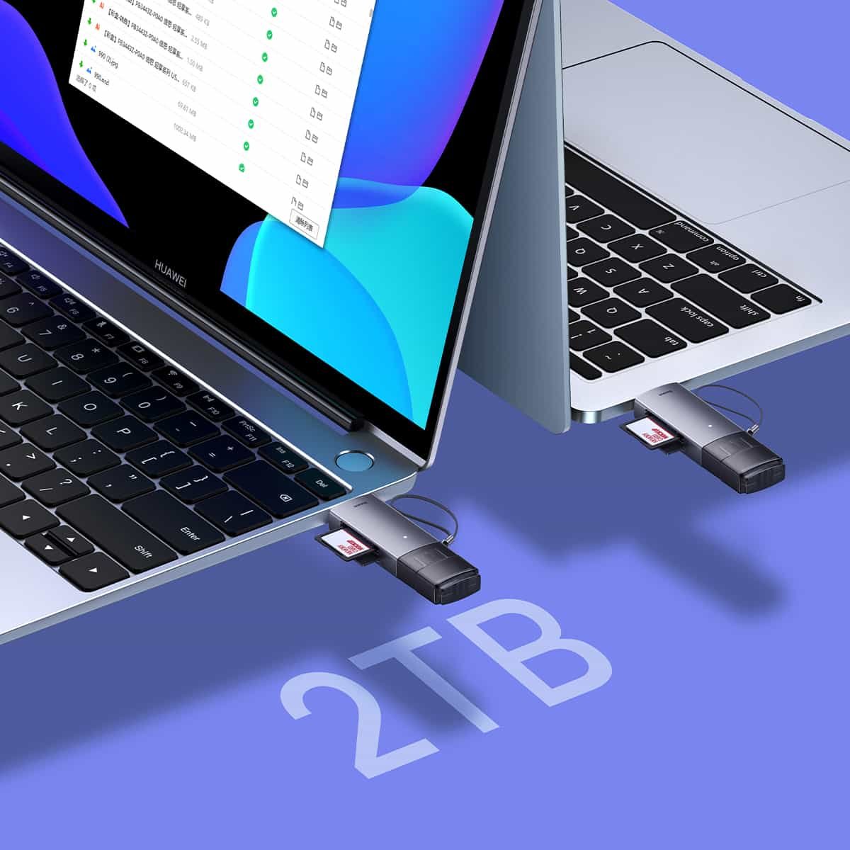 Baseus Card Reader Lite Series USB-A & Type-C- 1 Year Warranty