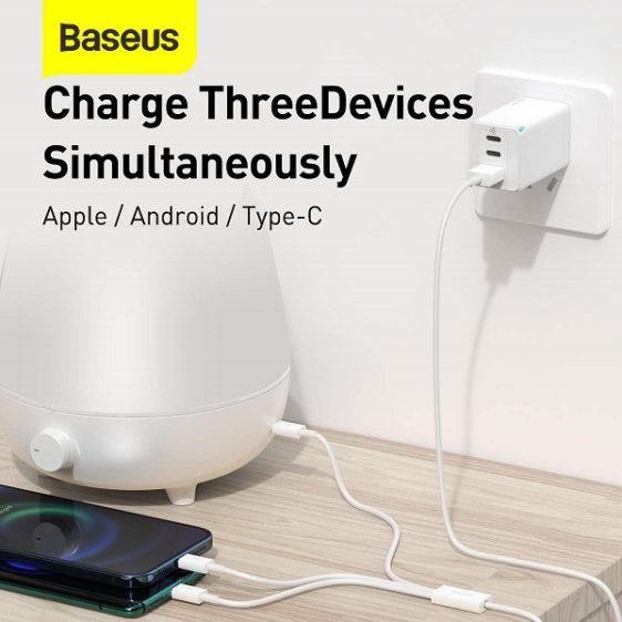 Baseus Superior Series 1.5 Meter USB to M+L+C 3.5A Cable – 1 Year Warranty