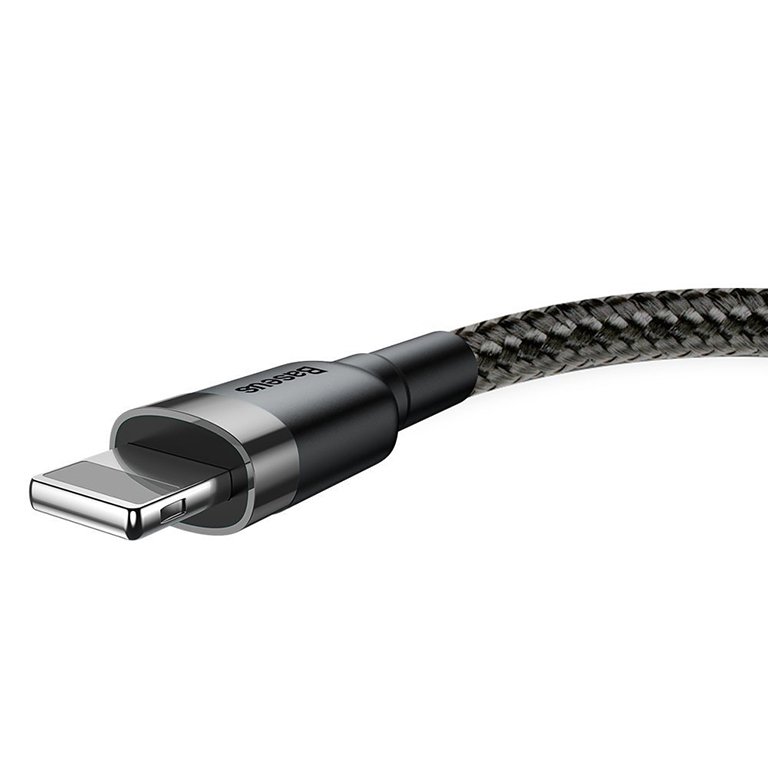 Baseus Cafule 2 Meter Nylon Braided Cable USB To Lightning QC3.0 1.5A – 1 Year Warranty