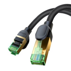 Baseus 0.5Meter High Speed CAT8 40Gigabit Ethernet Nylon Braided Cable- 1 Year Warranty