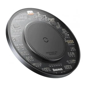 Baseus Simple 2 15W Wireless Charger Cluster Black?Include: Cable Type-C To Type-C 24W 12V/2A 1m Cluster Black) – CCJJ050001 – 1 Year Warranty