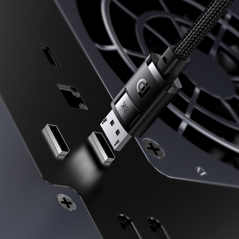 Baseus 1.5m DP 8K to DP 8K High Definition Series Adapter Cable Cluster Black – B00633706111-01- 1 Year Warranty