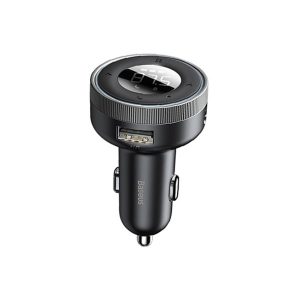 Baseus Enjoy Car Wireless MP3 Charger (Wireless 5.0+5V/3.4A) Black – CCLH-01- 1 Year Warranty