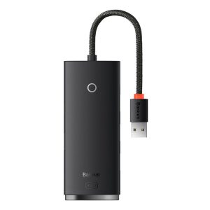Baseus Lite Series 4-Port USB-A HUB Adapter 25cm Black- 1 Year Warranty