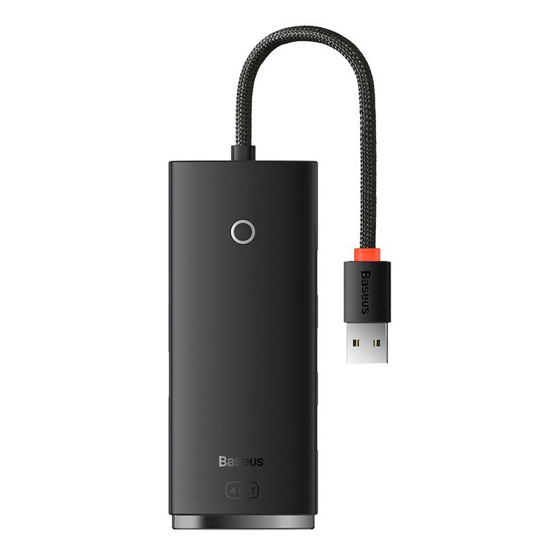 Baseus Lite Series 4-Port USB-A HUB Adapter 25cm Black- 1 Year Warranty